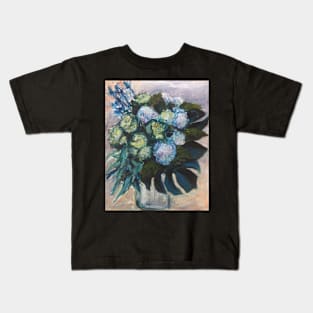 Hydrangeas & Kale Kids T-Shirt